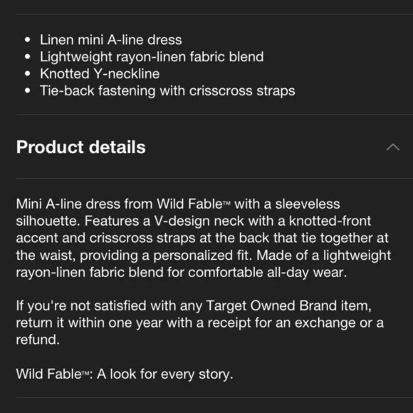 Wild Fable Cream and Brown Seashell Mini Dress - Picture 5 of 6